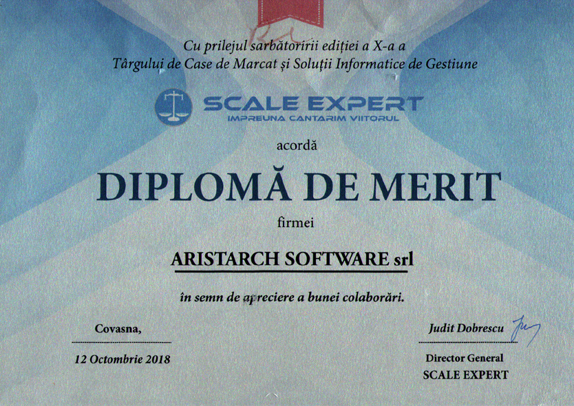 Diploma Scale Expert - Aristarch Software